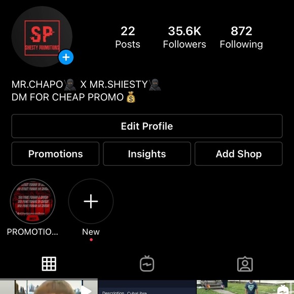 Instagram account - Picture 1 of 1